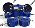 Nuwave Lux 13pc Forged Lightweight Cookware Set PFAS Free, Healthy G10 Duralon by NuWave