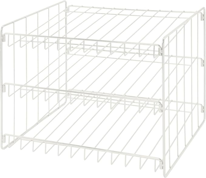 Kitchen Details 3 Tier Can Storage Organizer Rack in White by KitchenDetails