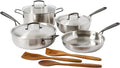 Babish 10-Piece Professional Tri-Ply Non-Toxic Pots and Pans Cookware Set – by Babish
