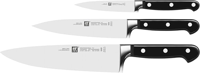 Zwilling Professional S J.A Henckels 3 Piece Knives Set by Zwilling