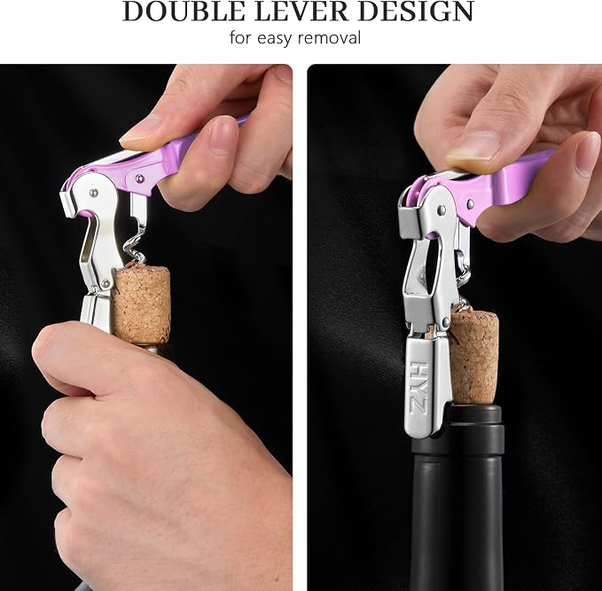 HYZ 2-Pack Wine Opener Waiter Corkscrew, Professional Wine Key - Image 3