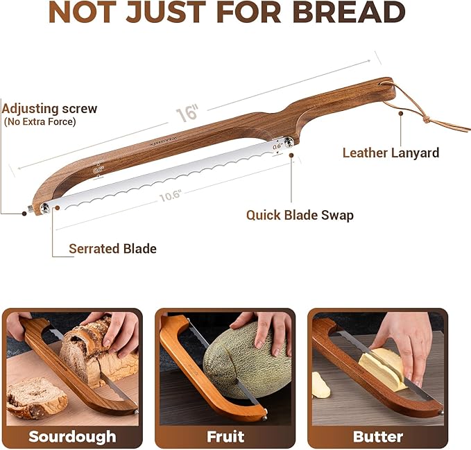 Sourdough bread knife, Bread Slicer - Image 7