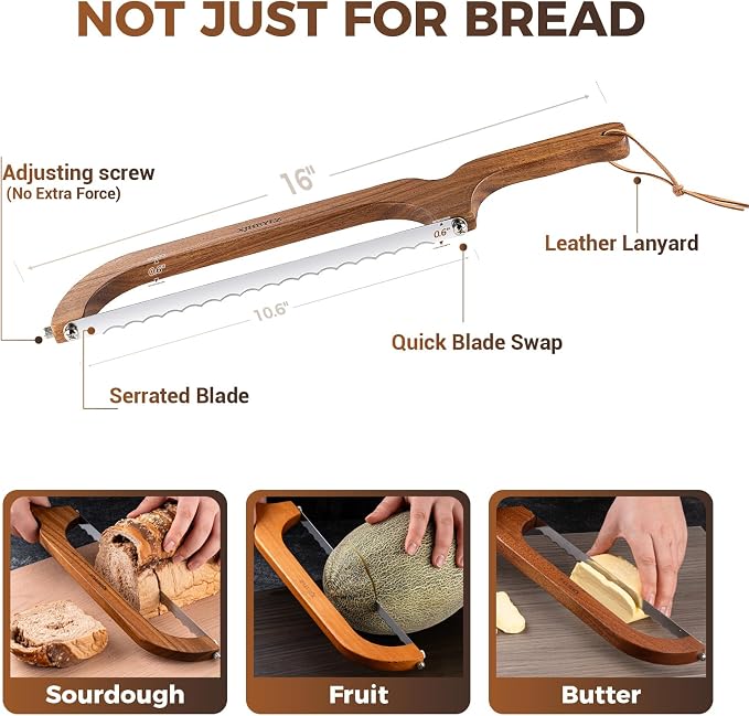 Sourdough bread knife, Bread slicer - Image 7