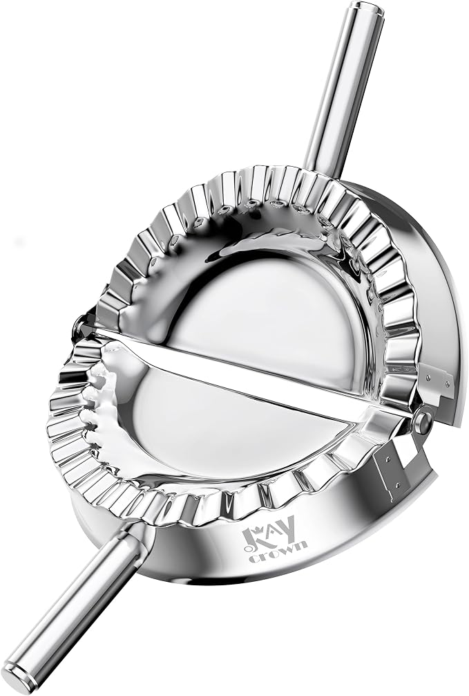 KAYCROWN 6 Inch Empanada Press, Stainless Steel Dumpling Maker Dough Cutter by KAYCROWN
