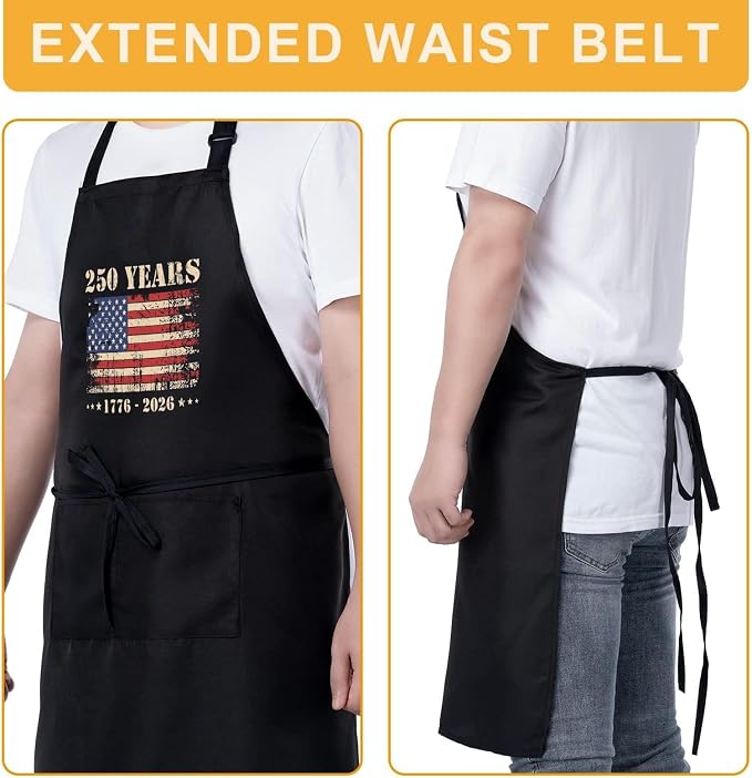 Us 250 Years Of Freedoms Apron - Image 5