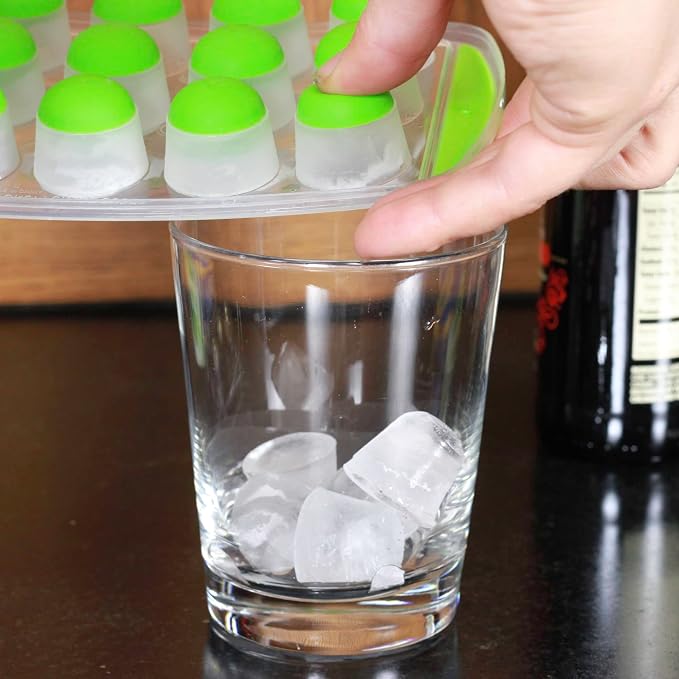 Chef Craft Select Plastic Ice Cube Tray, 11 inch in length yields 21 cubes - Image 3