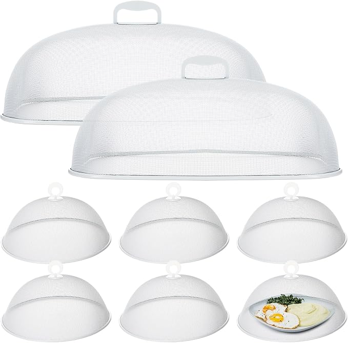 Hicarer 8 Pcs Metal Mesh Screen Food Cover by Hicarer