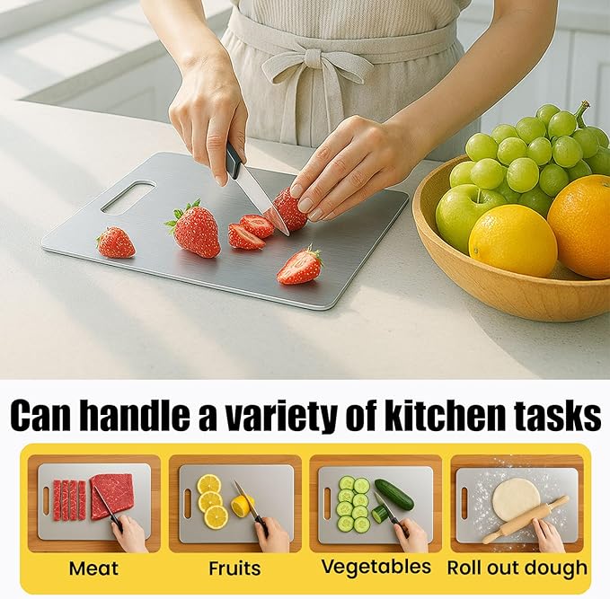 Titanium Cutting Board, 100% Pure Titanium Chopping Board - Image 3