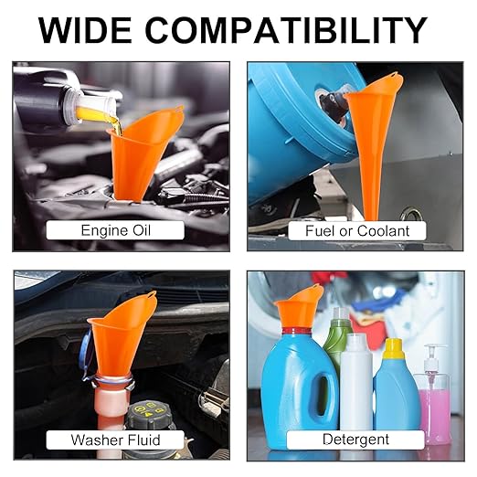 3-Pack Long-Neck Oil Funnels, Gas & Transmission Fluid - Image 7
