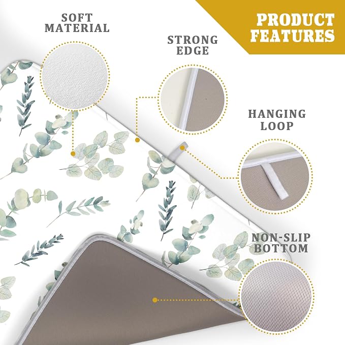 Eucalyptus Leaf Dish Drying Mat - Image 4