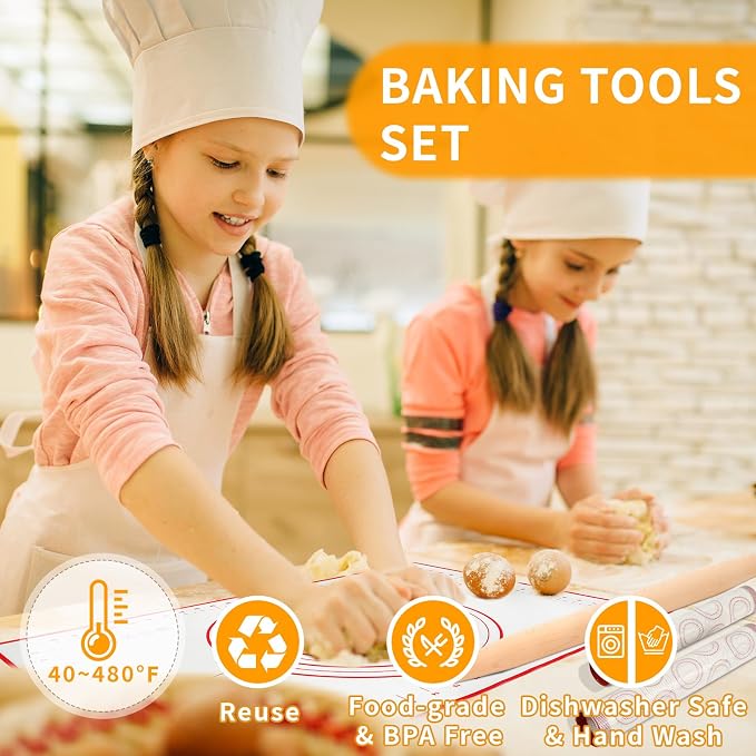 Silicone Baking Mat Sets, Dough Mat - Image 2
