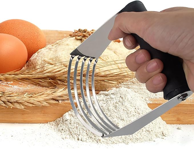 Dough Blender, 4.6 Inch x 4 Inch Stainless Steel Pastry Cutter - Image 4