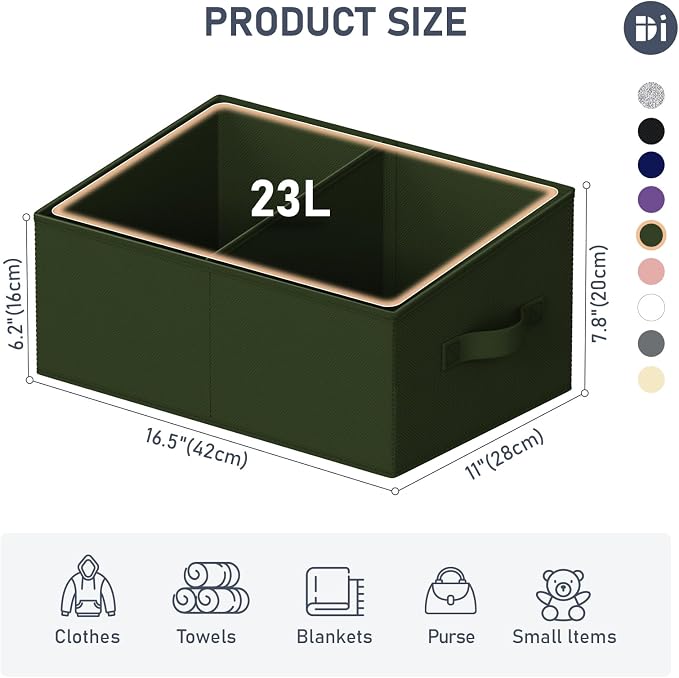 DIMJ Large Closet Shelf Organizer Bins 6 Packs - Image 3