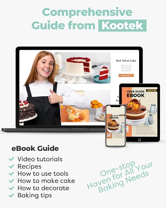 Kootek 71PCs Cake Decorating Kit, Baking Supplies Tools - Image 4