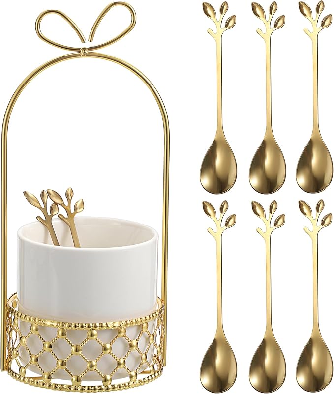 ELLDOO Coffee Spoon Set, Creative Flatware Set by ELLDOO