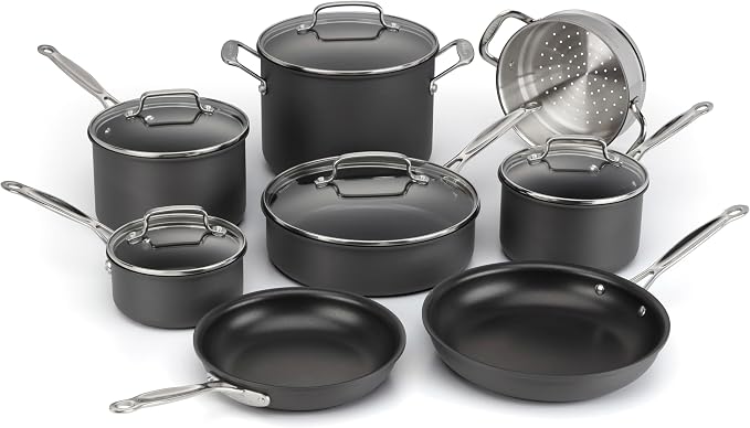 Cuisinart Chef's Classic™ Nonstick Hard Anodized Cookware 13 Piece Set by Cuisinart