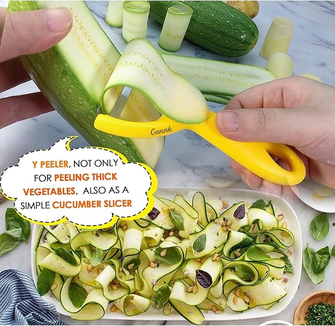 GANNK Vegetable Potato Peelers for Kitchen, Y Peeler for Apple Fruit Carrot - Image 3