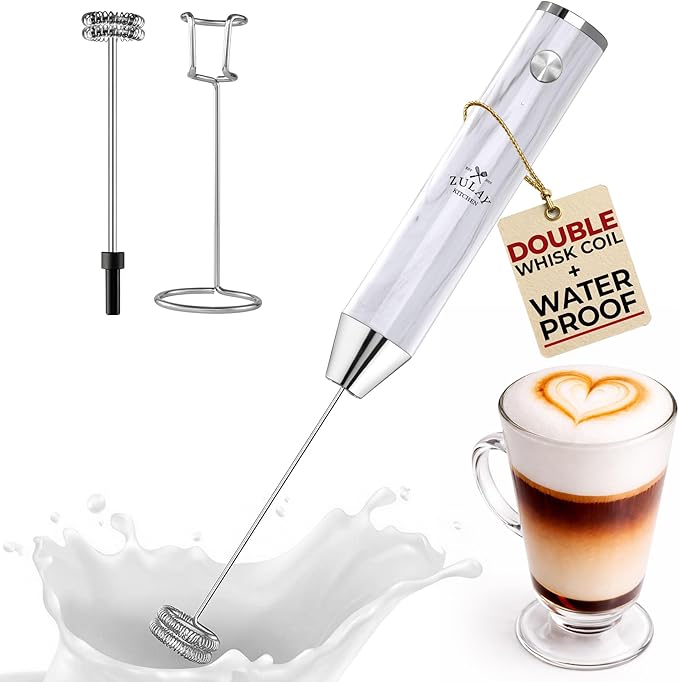 Zulay Kitchen Rechargeable Milk Frother Handheld Lux by ZulayKitchen
