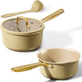 CAROTE 2Qt & 3Qt Nonstick Sauce Pan Set, Saucepan by CAROTE