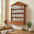 Chunful Vintage Spice Jar Wooden Rack by Chunful