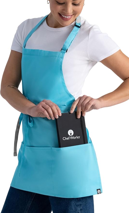 Chef Works Unisex Three Pocket Apron - Image 3
