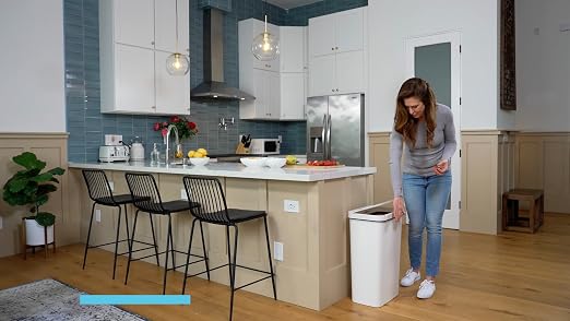 SIMPLI-MAGIC 79502 13 Gallon Touchless Sensor Trash Can, Rectangle Garbage Bin - Image 9