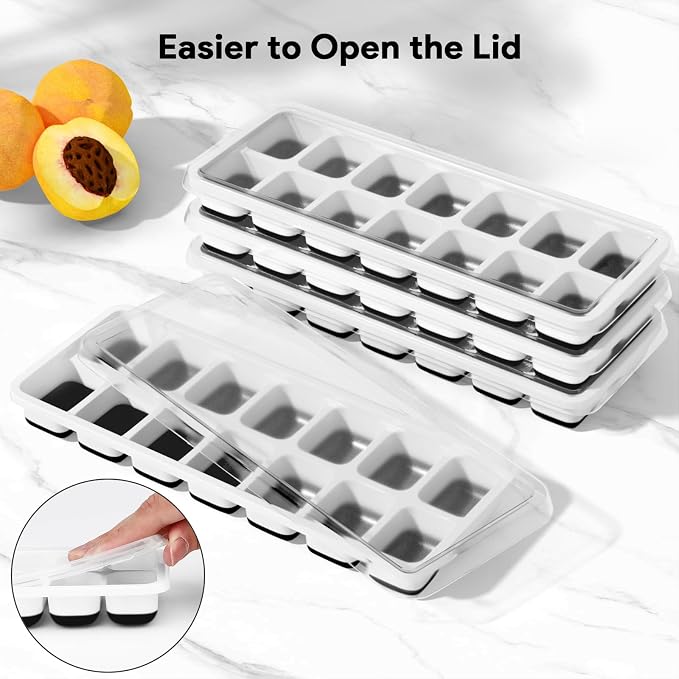 Ice Cube Trays 4 Pack, Airabc Silicone Ice Cube Trays - Image 7