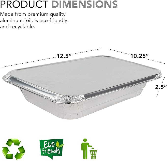 Stock Your Home 9x13 Aluminum Trays - Image 2