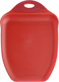 Dexas Chop & Scoop Cutting Board, 9.5 by 13 inches, Solid Red by Dexas
