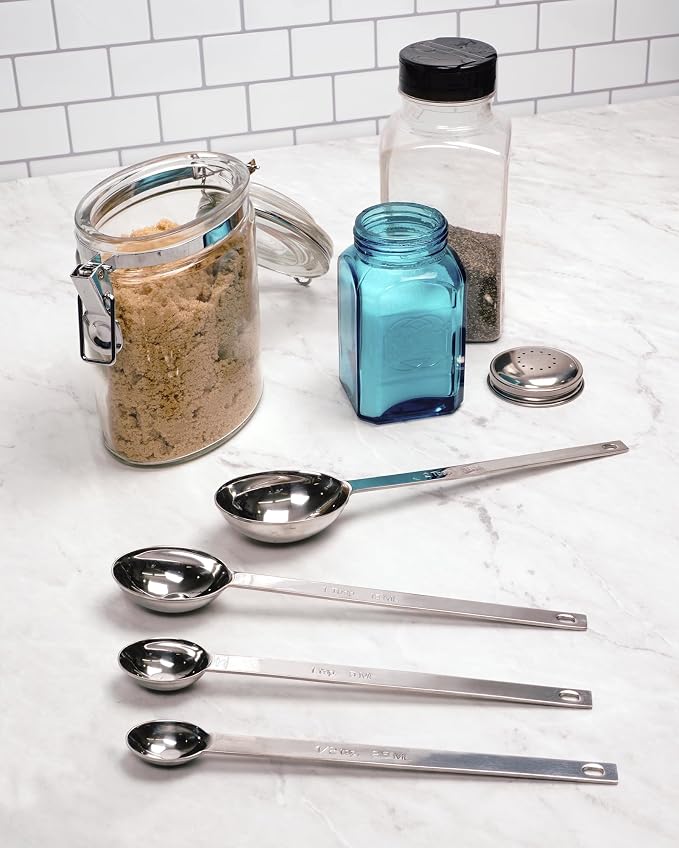 RSVP International Measuring Spoons, Stainless Steel - Image 5