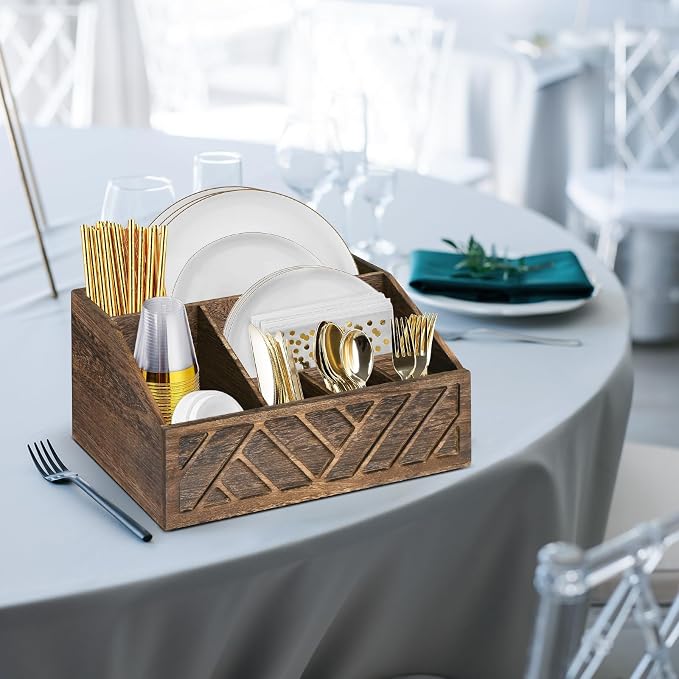 Ukonvi Paper Plate Dispenser, Paper Plate Holder - Image 8