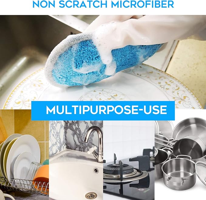 Dual Sided Multi-Purpose Sponges Kitchen, Non Scratch Dish Sponge - Image 6