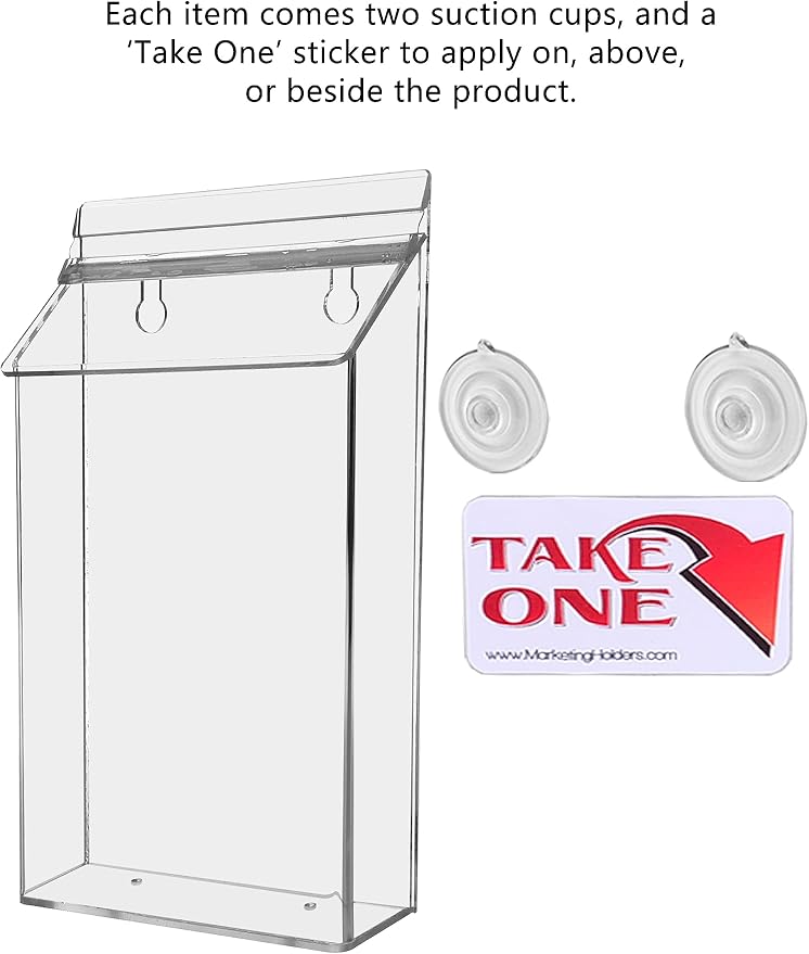 Suction Cup Outdoor Brochure Holder - Image 4