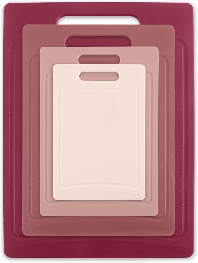 COOK WITH COLOR Non-Slip Cutting Board Set – Kitchen Essentials with Easy Grip - Image 7