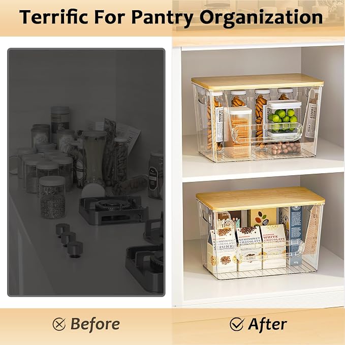 Delamu 3 Pack Pantry Organizers and Storage, Trash Bag Dispenser - Image 5
