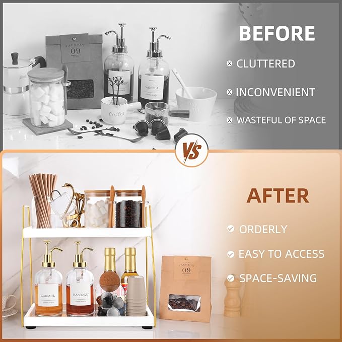 DWTS Coffee Bar Accessories, Coffee Station Organizer - Image 5