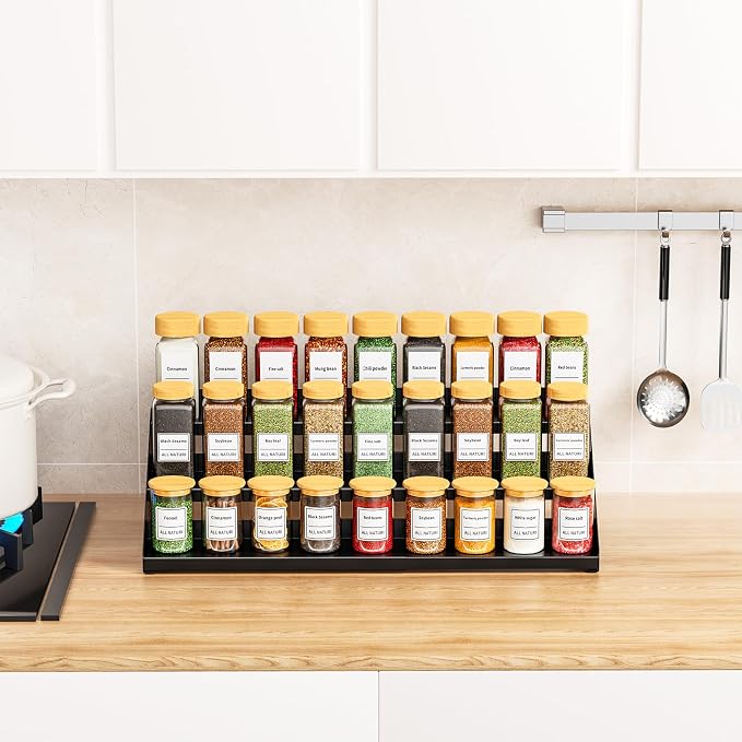 RCHYFEED Spice Rack Organizer for Cabinet, 3 Tier Spice Rack Expandable - Image 2