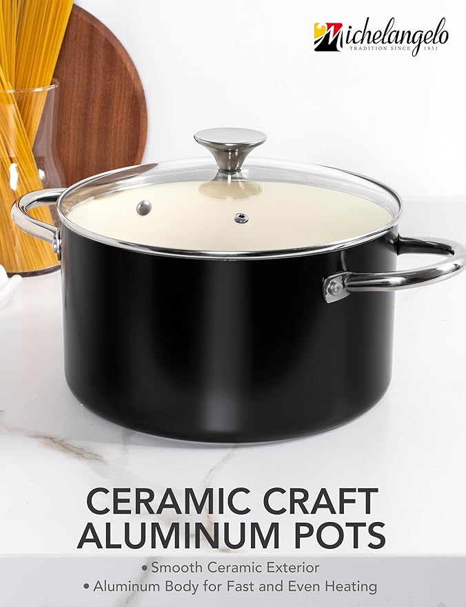 MICHELANGELO Ceramic Stock Pot - Image 3