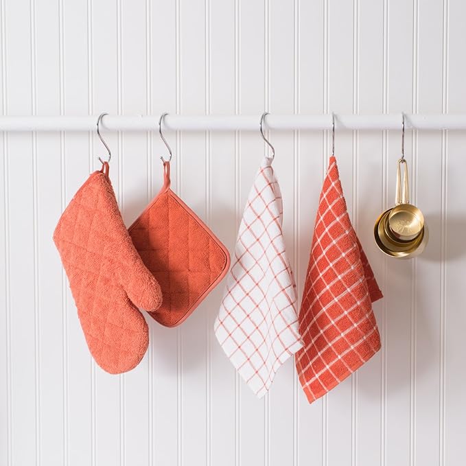 DII Basic Terry Collection 100% Cotton Quilted, Oven Mitt, 2 Piece - Image 3