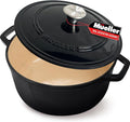 MUELLER HOME 7.5 QT Enameled Cast Iron Dutch Oven, Heavy-Duty, Oven-Safe up to by MUELLERHOME