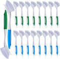 Hsei 20 Pcs Blue and Green Kitchen Scrub Dish Brush Bulk by Hsei