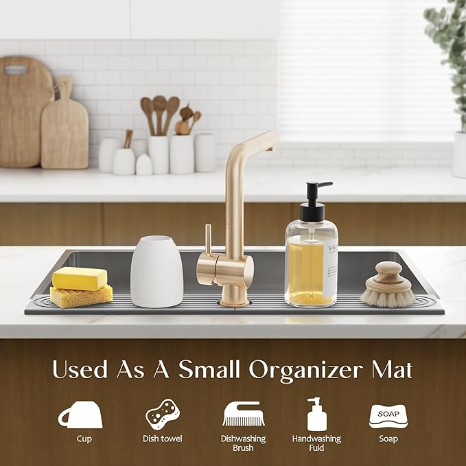 eormoe 30 inch Kitchen Faucet Absorbent Mat - Image 5