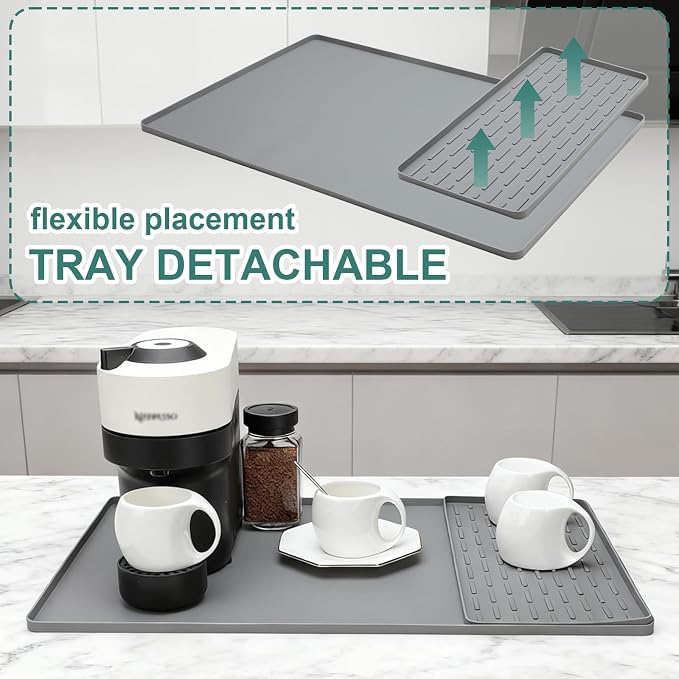 Silicone Coffee Mat, Eco-friendly, Hygienic Drying Pad, Leak-Proof and Non-Slip - Image 3