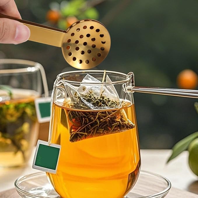 Tea Bag Squeezer Tongs, Stainless Steel Teabag Strainer Dispenser Gripper - Image 5