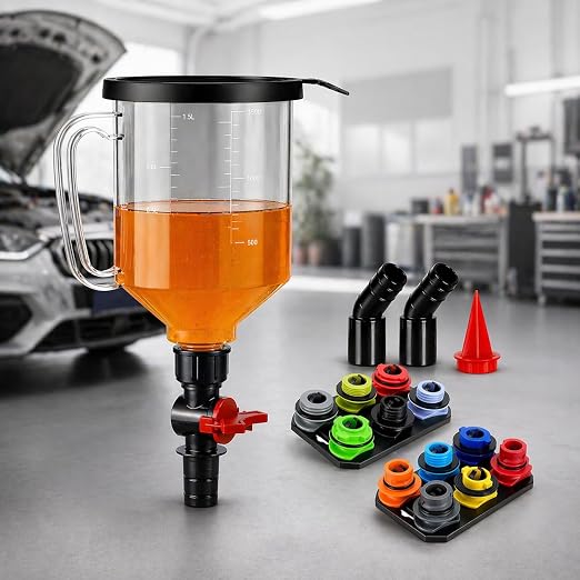 STONESTAR Engine Oil Funnel Kit, 18-Piece No Spill Oil Funnel Set by STONESTAR