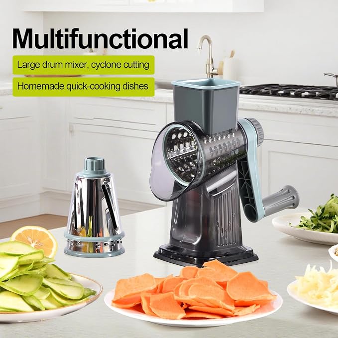 Rotary Cheese Grater, 3-in-1 Shredder - Image 9