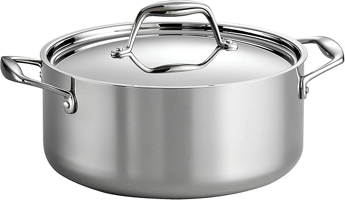 Tramontina Signature Tri-Ply Clad Stainless Steel 5-Quart Dutch Oven Pot by Tramontina
