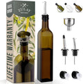 Zulay Kitchen Olive Oil Dispenser Bottle – 17oz Glass Oil Container by ZulayKitchen
