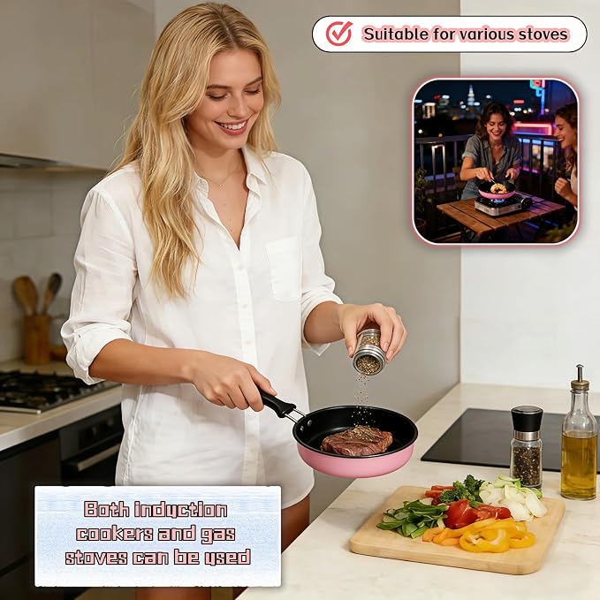 4.7 Inch Mini Frying Pan, Flat Bottom Design - Image 2