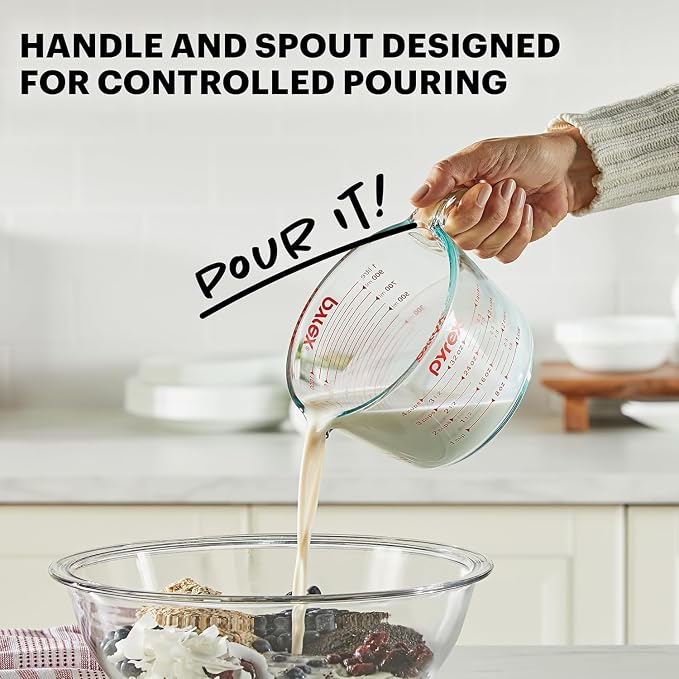 Pyrex Essentials Glass Measuring Cups Set, Measuring Cups - Image 5